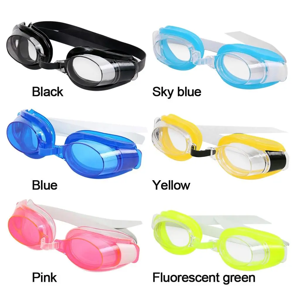 1pc Summer Waterproof Anti-fog Sports Supplies Adult Eyeglasses Swim Eyewear Swimming Goggles Adjustable