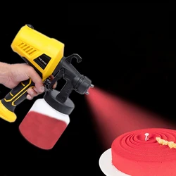 US EU Plug Paint Sprayer 500W HVLP Electric Spray Paint Gun for Cake Mousse House Painting