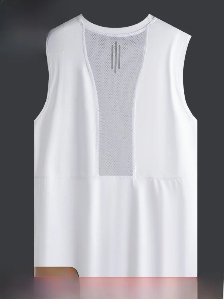 

Мужская футболка Pierre Cardin Svel, круглая тонкая спортивная жилетка из ледяного шелка, дышащая летняя одежда для бега