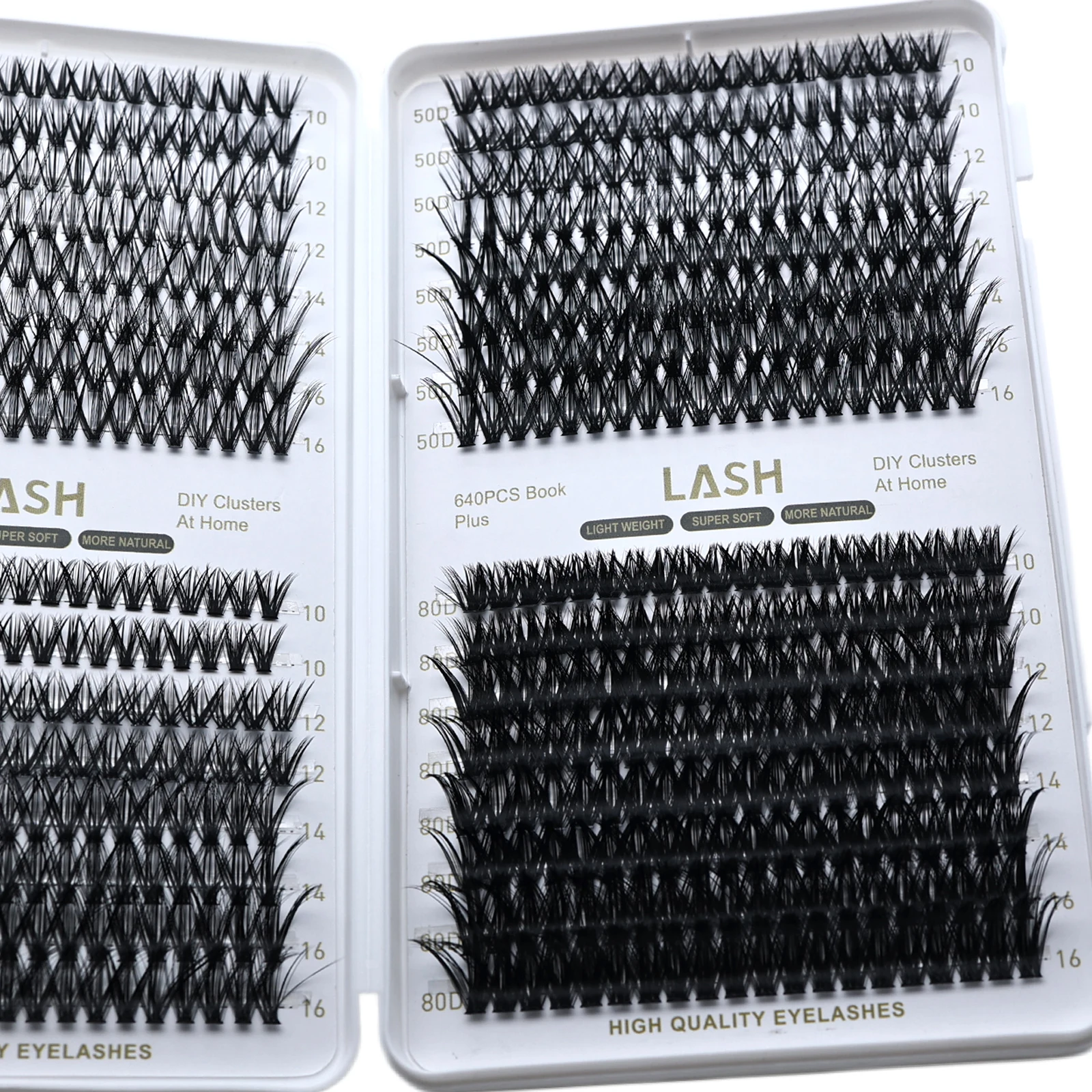 DIY Wimpernbüschel 30D 40D 50D 80D Mix D-Curl Einzelne Wimpernverlängerungen Super Weich Leichtgewichtig Natürliche Falsche Wimpern – Detail 2