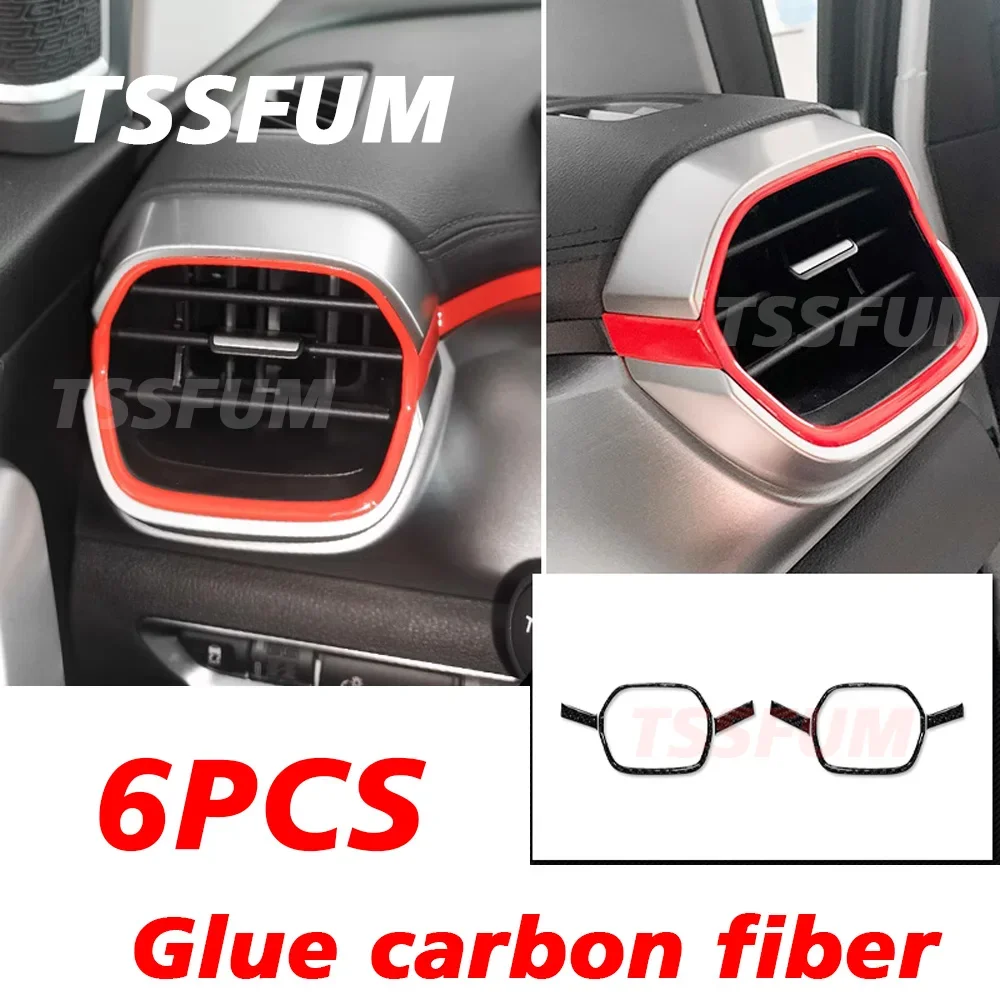 Real Carbon Interior Kit Dashboard Center Console Gear Shift Panel Stickers for Geely Coolray 2019 2020 2021 2022 2023 2024 2025