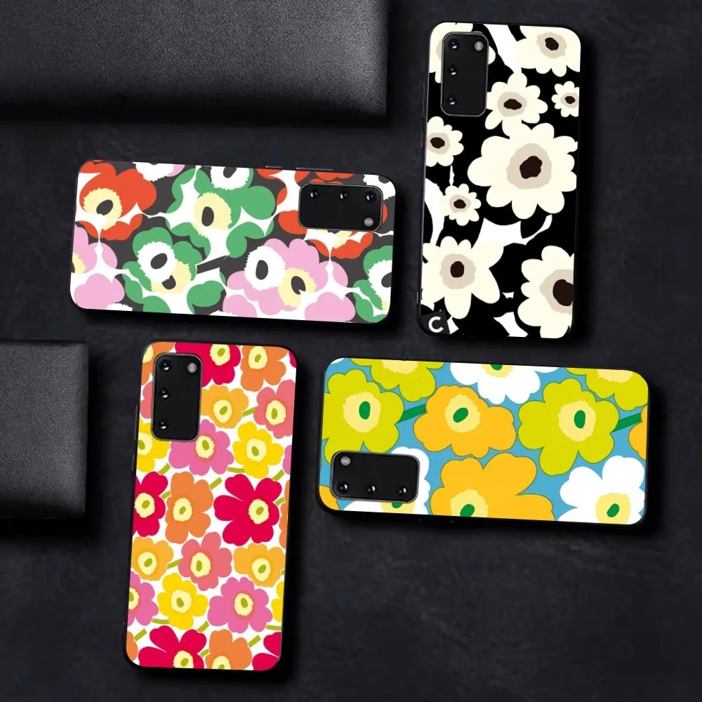 Beautiful Colorful Poppy Flowers Phone Case For Samsung S 9 10 20 21 22 23 30 23plus Lite Ultra FE S10lite Fundas