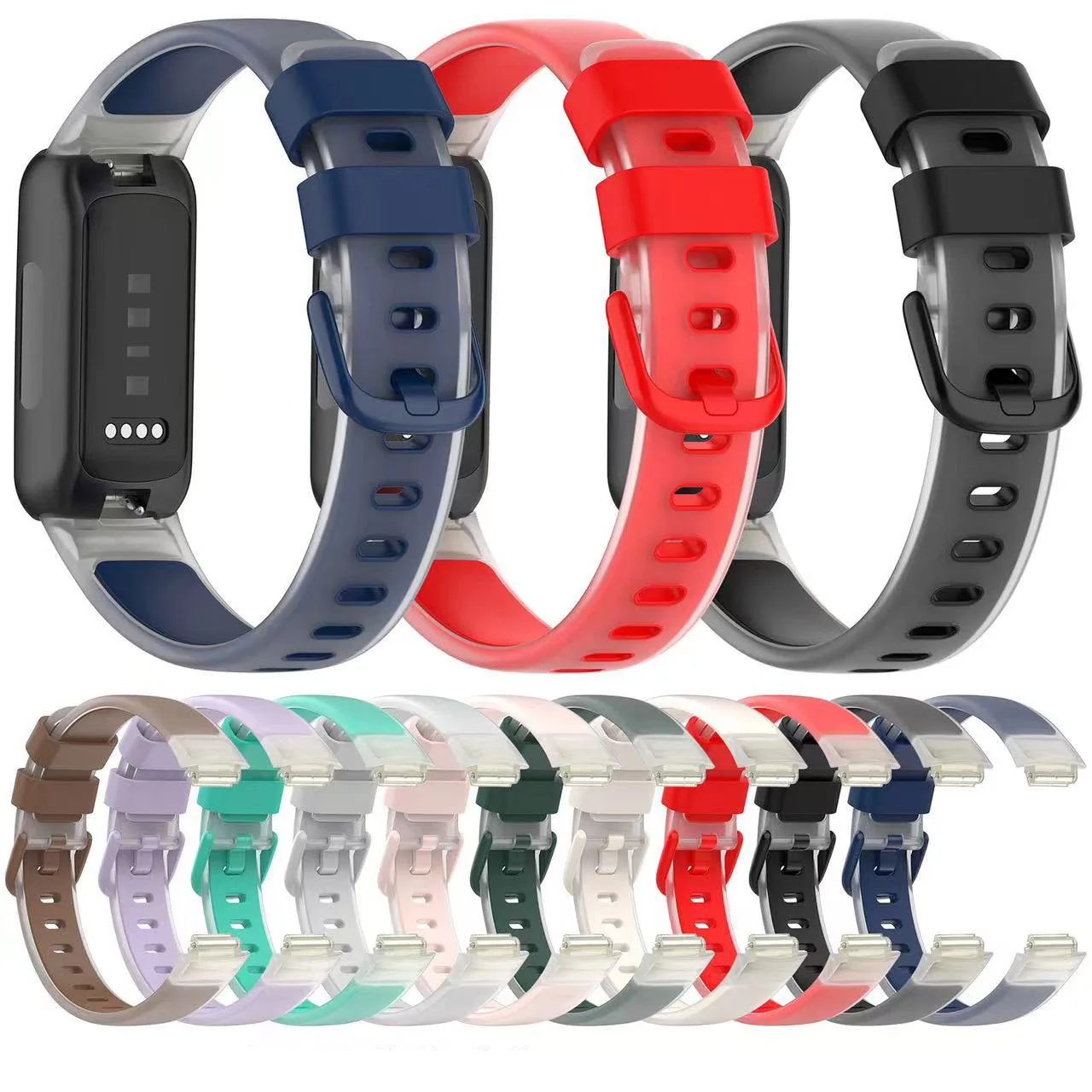 50pcs Wholesale Clear Silicone Strap For Fitbit Inspire 3 Smart Watch Watchband Sport Bracelet For Fitbit Inspire 3 Wristband