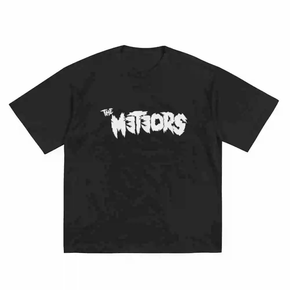 The Meteors Punk Rock Short Sleeve Tee 100% Cotton T-Shirt