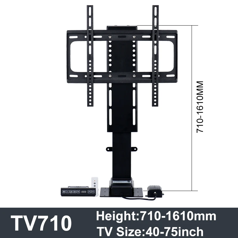 Imagem -04 - Elétrica tv Lifting Stand para Grande Lcd Led Gabinete Mount Lifter Pode Ser Instalado de Cabeça para Baixo 1500 mm Curso 120kg de Carga 30 100