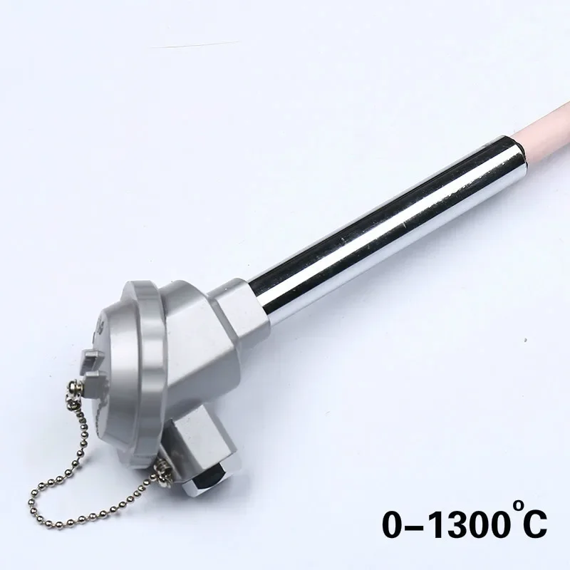 Thermocouple Temperature Sensor K-type WRN-132 300-500mm Corundum Ceramic Tube SUS304 1300 Degree For High Temperature Furnace