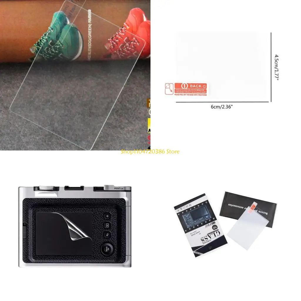 

K0EA Screen Protector for Mini Camera Screen Protector 9H Hardness Tempered Glass Saver Anti-Scrach Anti-Bubble