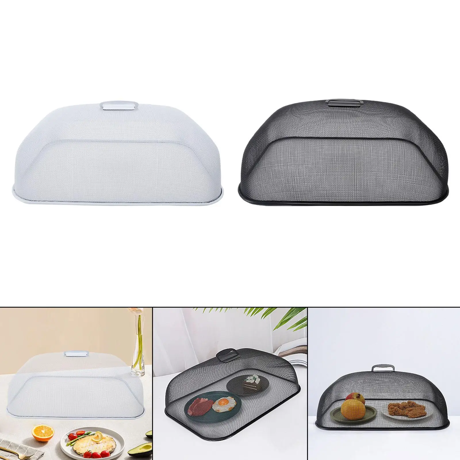 Breathable Food Protection Tent Mesh Cover Multipurpose Plate Dome Screen for Camping Tableware Picnics