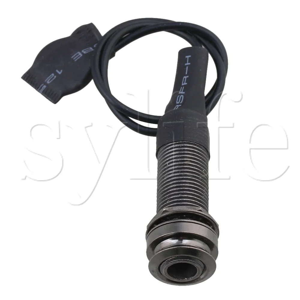 Black Erhu Microphone Cable Adapter Metal and Plastic Urheen Pickup