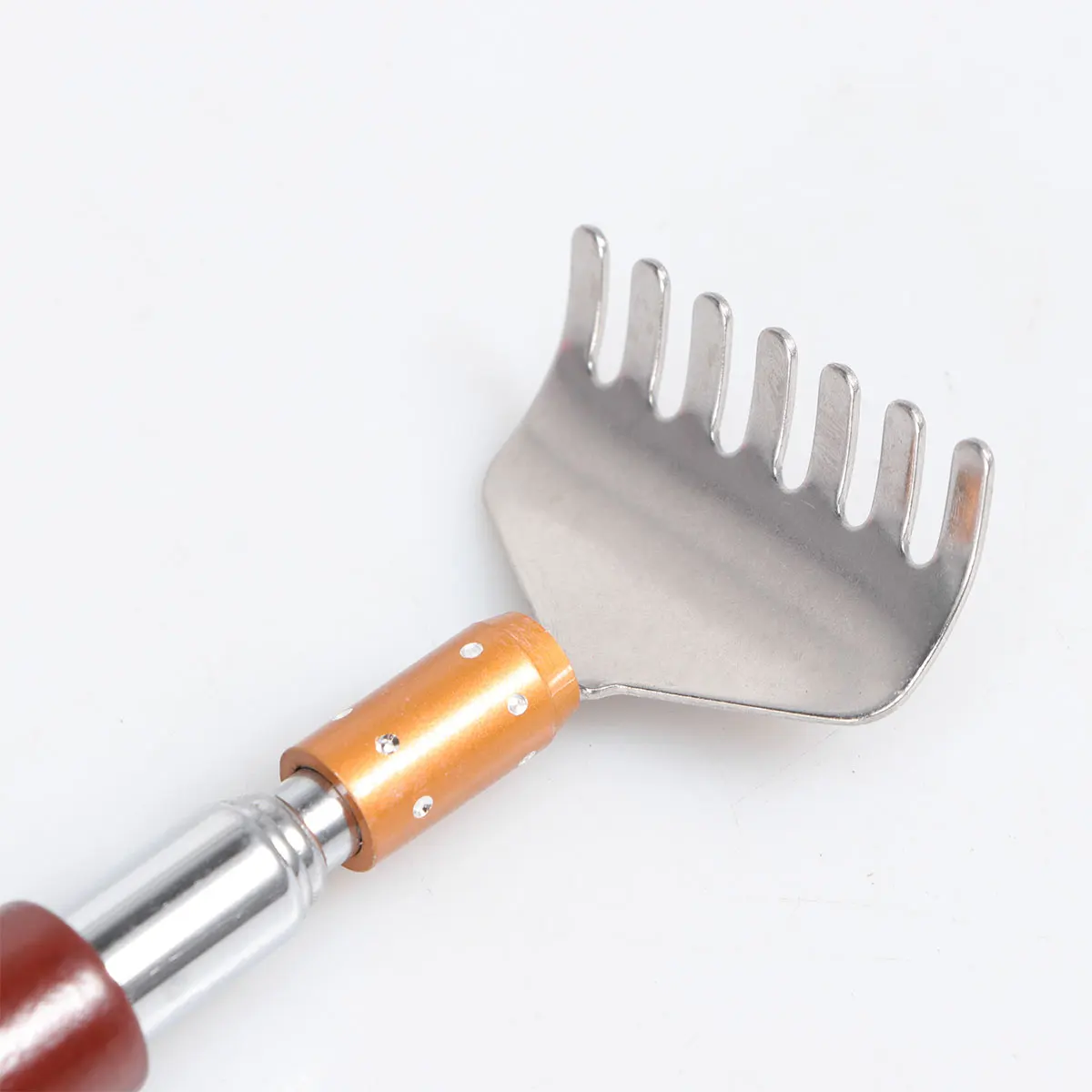 

Extendable Flexible Back Scratcher Stainless Steel Claw Back Scratcher Wood Handle Comfortable for Home Relaxation