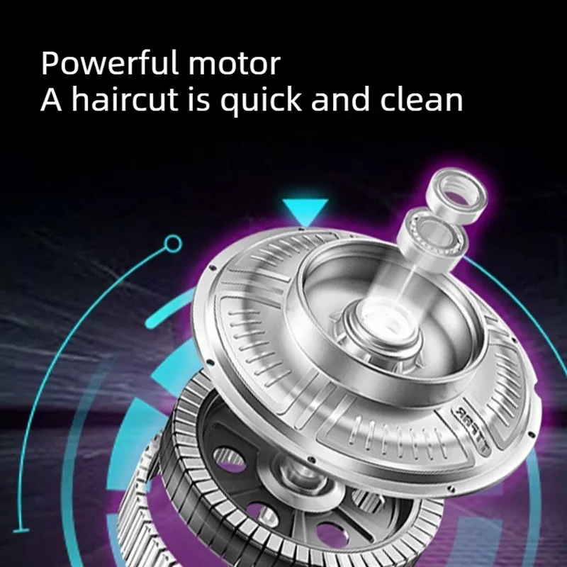 D10New Professional Hair Trimmer For Men 7200RPM High Speed Motor DLC layer Blade Usb Charging With 3 Guide Combs Barbers