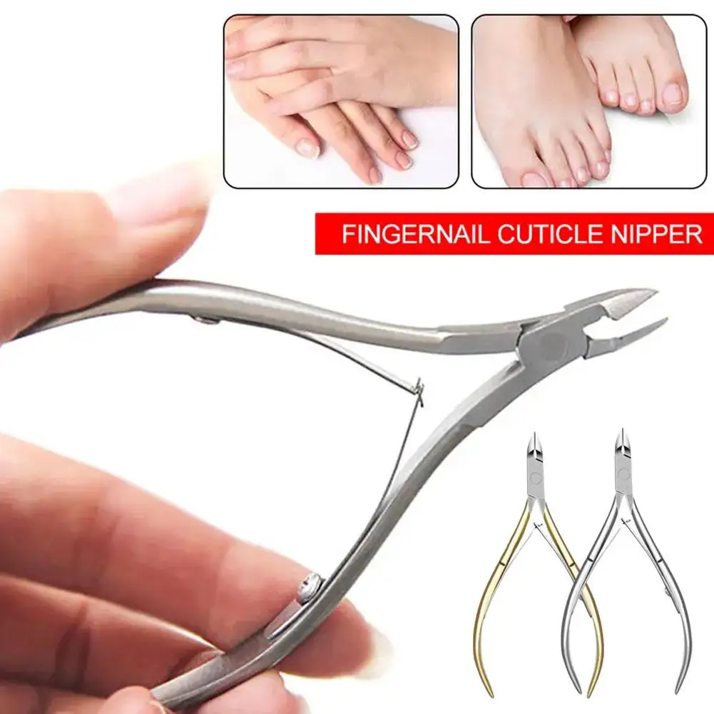 

Professional Cuticle Cutter Nail Nippers Scissors Pusher Skin Tool Remover Tong Dead Pedicure Regrowth Manicure Cuticle Nai Q4T2