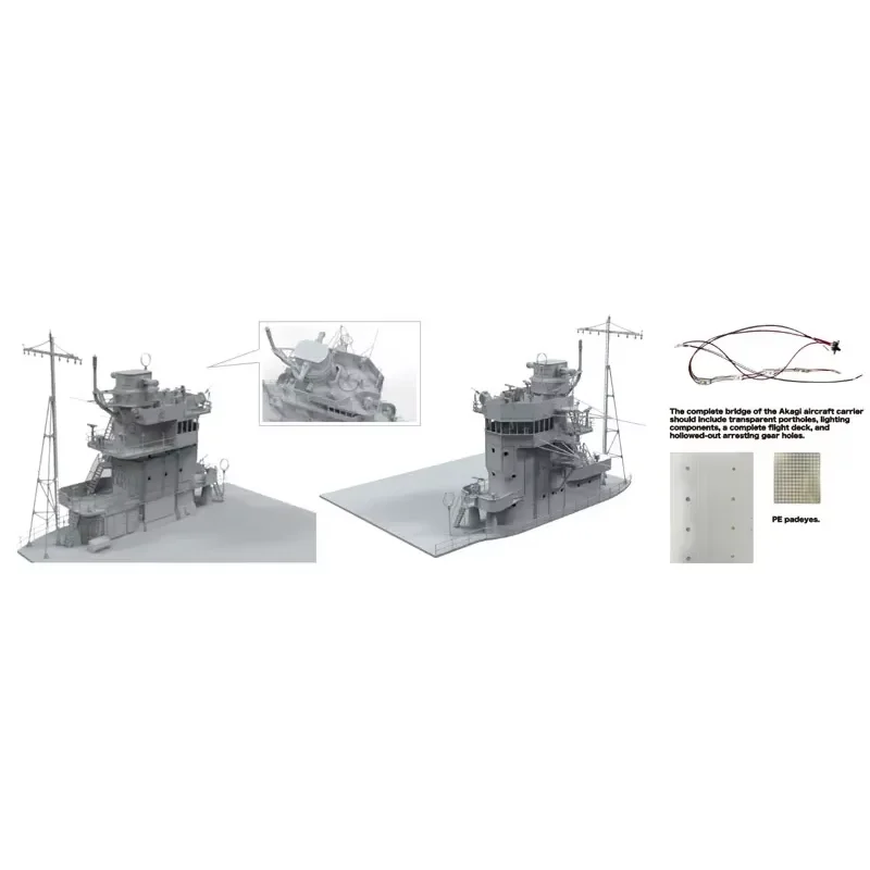 Border Model  1/35  Scale Model Kit BS-002 Akagi Bridge W/ Flight DeckBattle of Pearl Harbor