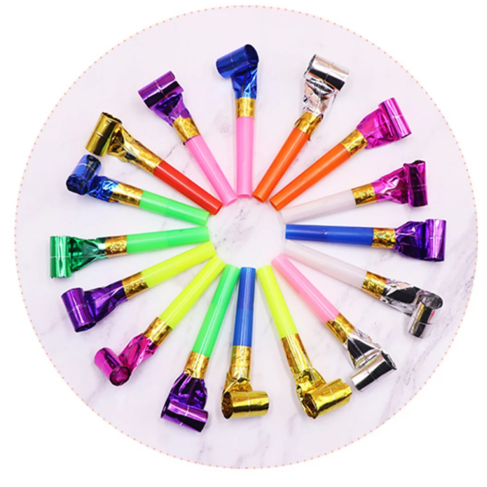 

50 PCS Birthday Party Noise Blowers Kids Toys Musical Blowouts Childrens Maker Whistle Favors Whistles Props