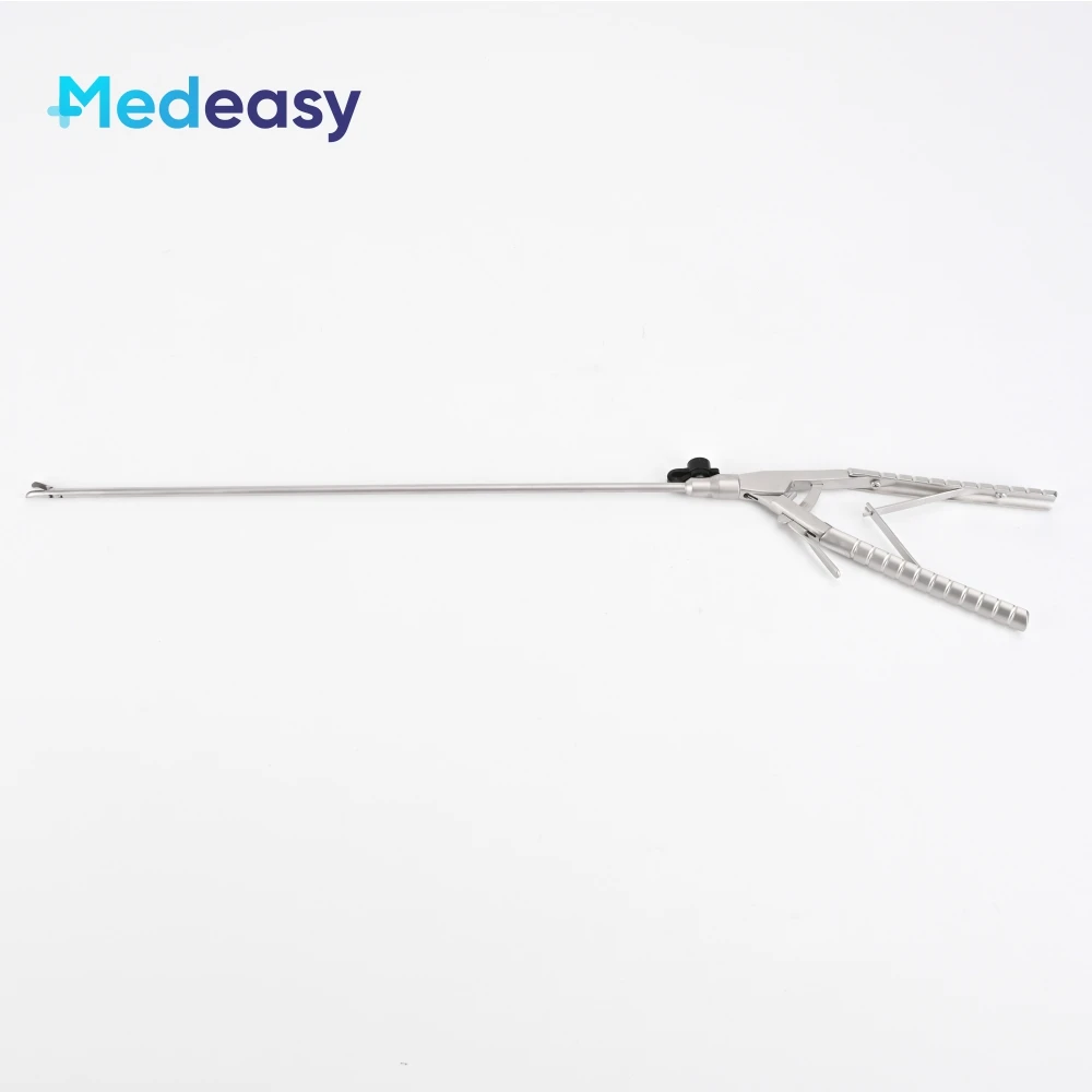 Medical Use Laparoscopic Needle Holder 5x330mm with V Type Handle