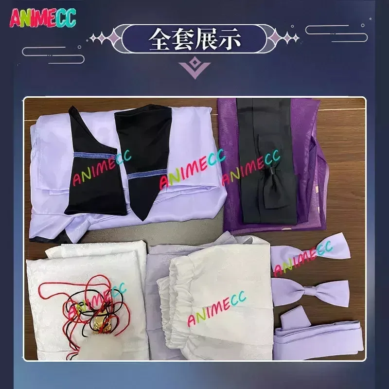 

aaa12 3ANIMECC В НАЛИЧИИ Wanderer Genshin Impact Scaramouche Косплей Костюм Парик Аниме Игра Balladeer Белое Кимоно Хэллоуин Женщины