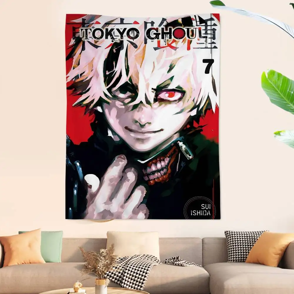 Anime Tokyo Ghoul Printed Large Wall Tapestry Cheap Hippie Wall Hanging Bohemian Wall Tapestries Mandala Home Decor