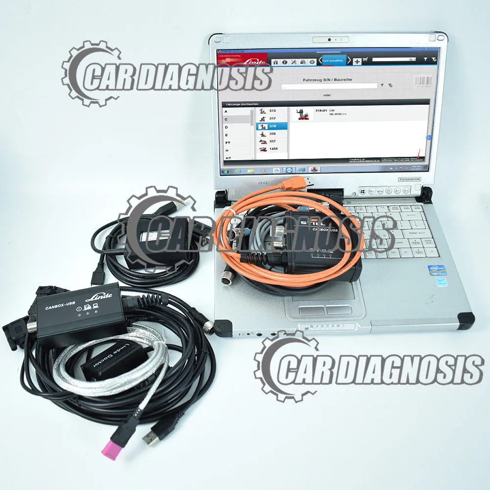 C2 laptop truck Forklift diagnostic tool STILL STEDS canbox JUDIT INCADO BOX JETI SH ET Linde canbox doctor canbus pathfinder