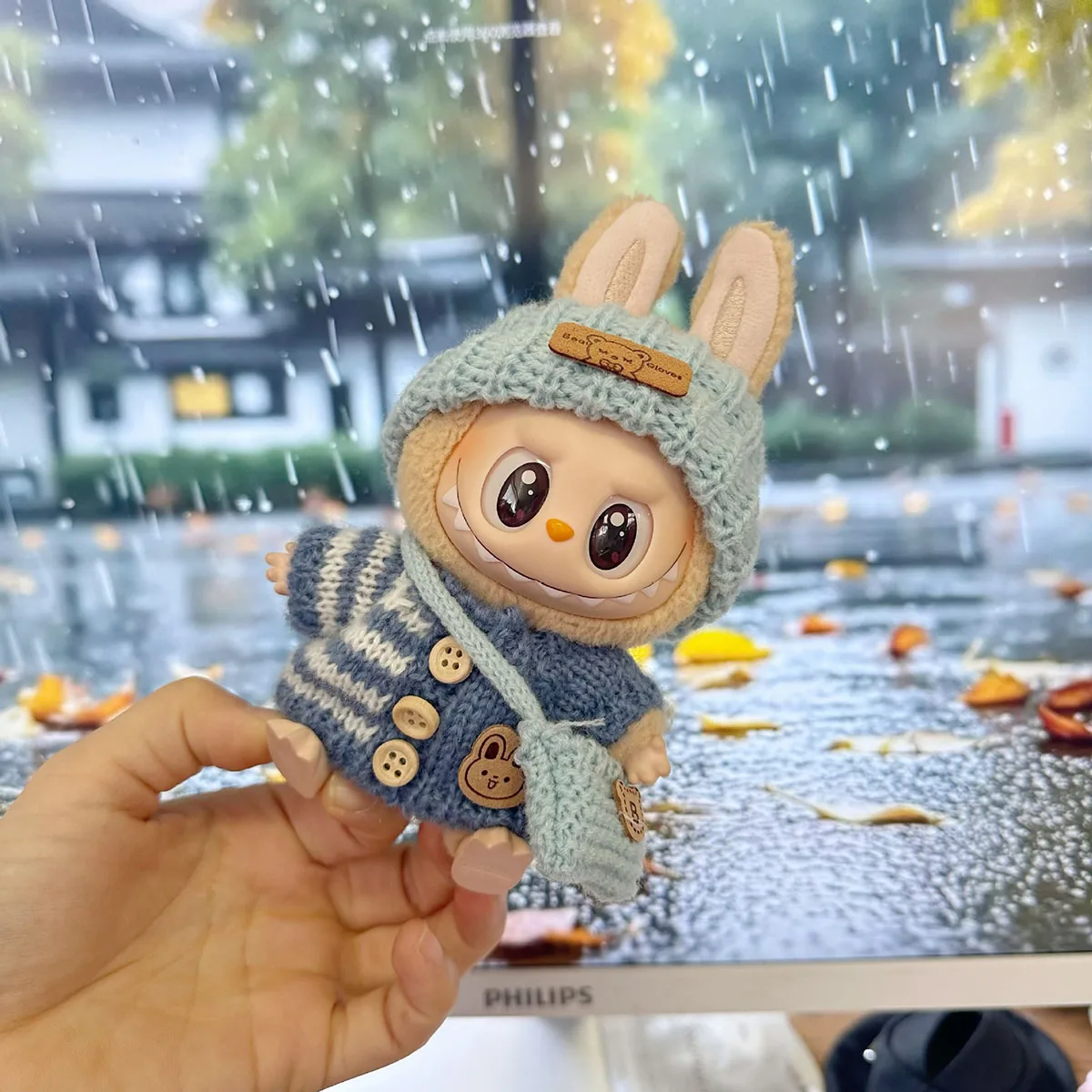 ﻿ 17cm Mini Doll'S Clothes Outfit Accessories For Labubu Colorful Fashion Outfit Multiple Styles Doll Clothes