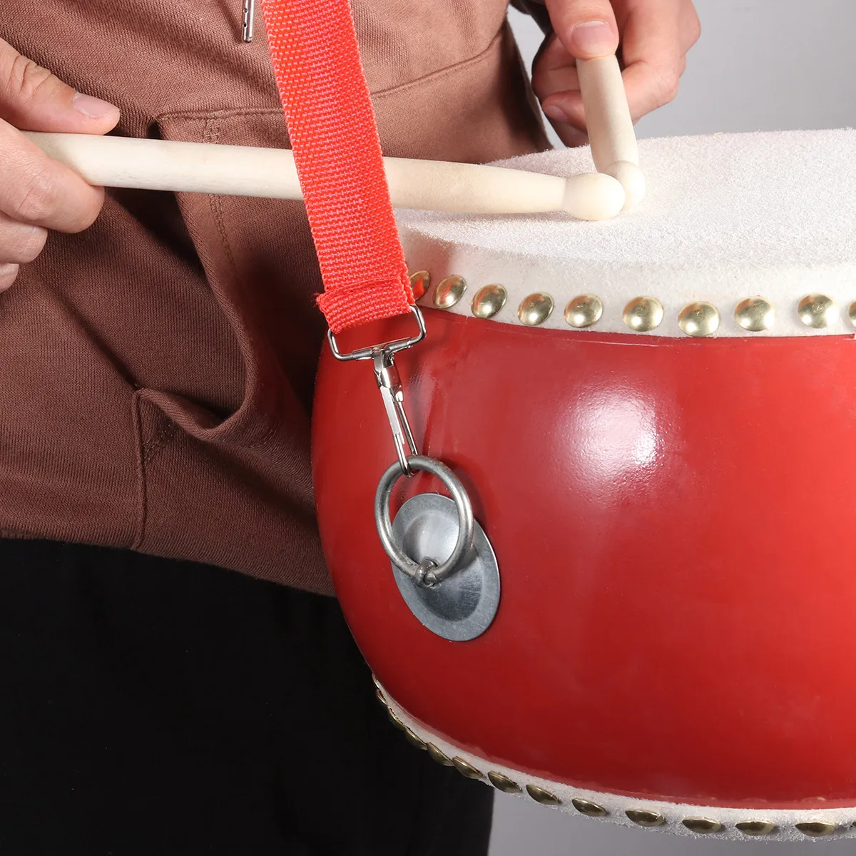 

Ремень для барабана на пояс, яркий, разноцветный, музыкальный ручной инструмент, подарок на день рождения, музыкальный аксессуар