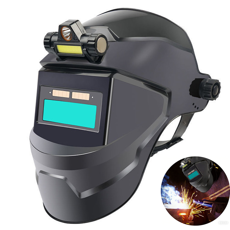  Automatic Dimming Welding Facemask True Color Auto Darkening Welding Mask 130℃ High Temperature Resistant Welding Helmet 