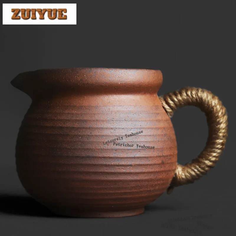 

Чайник-диспенсер для чая из глины Old Rock, 280 мл, ручной, для разделения чая, чашка-дозатор, кружка для справедливости, аксессуары для чайной церемонии