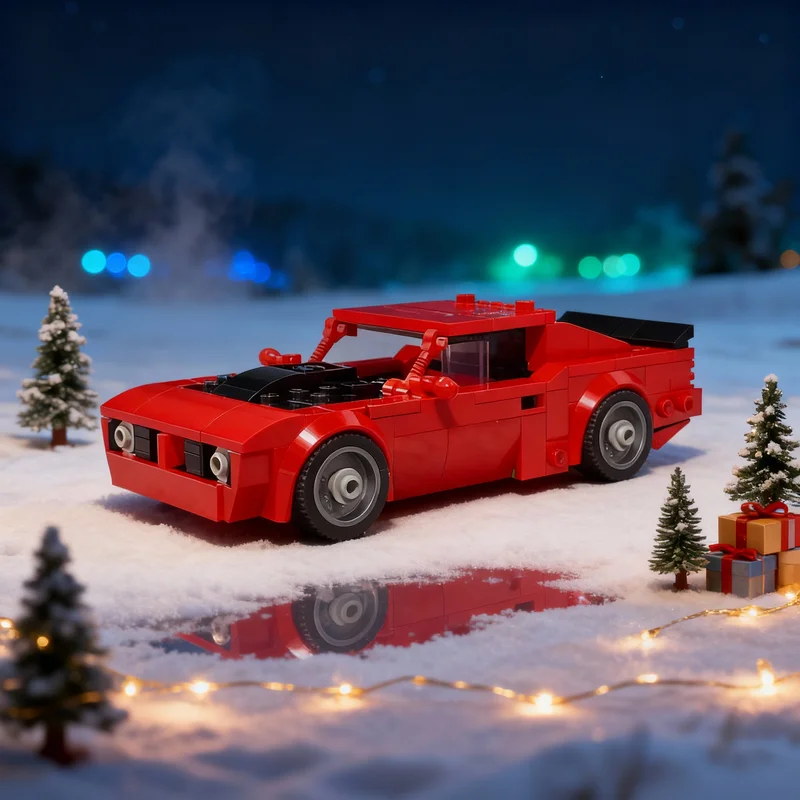 

252pcs MOC Plymouth Barracuda City Champions Model Building Blocks Toys Assemble Construction DIY Idea Christmas Gift Creative