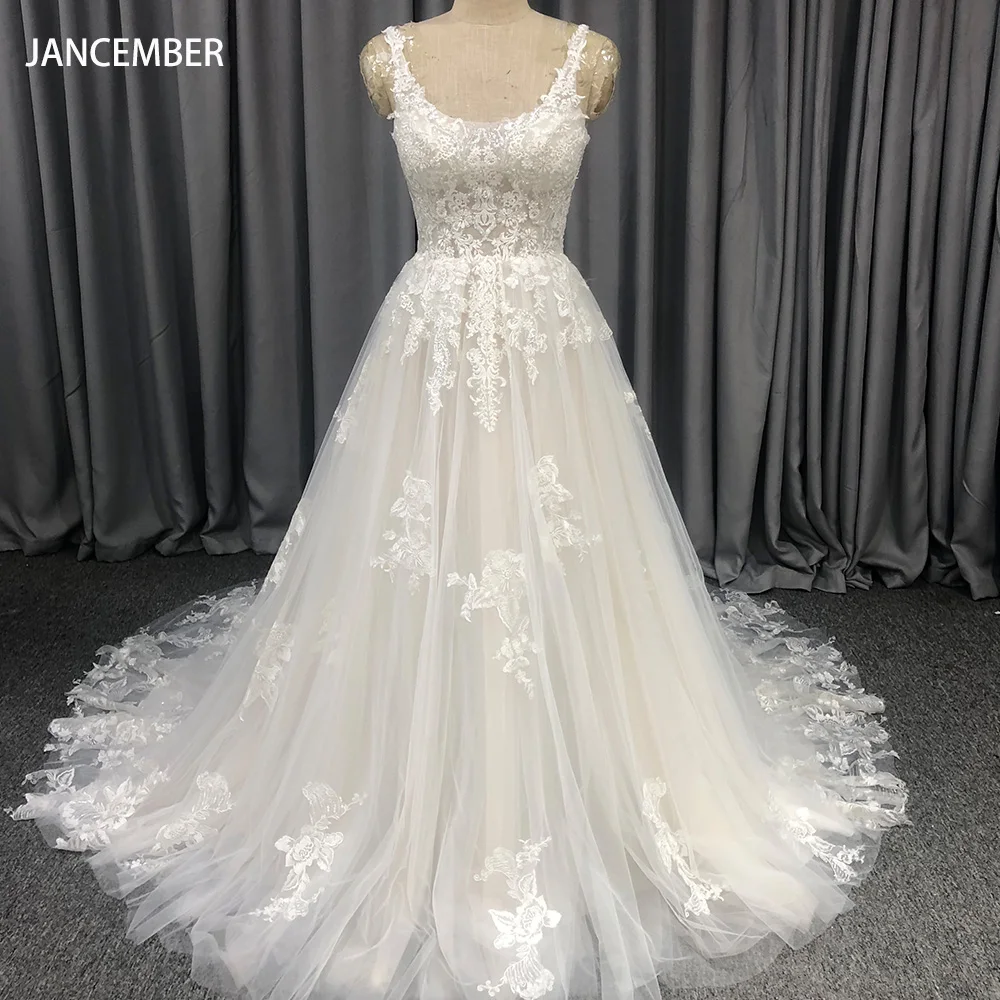 2024 Celebrity A-line Women Wedding Dresses Formal Lace Sleeveless Bridal Gowns Newest Popular Princess Vestidos De Novias