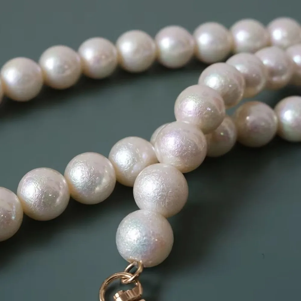 DIY 30/45/65cm White Pearl Chain Acrylic Luxury Handle Chains Solid Strap Woman Handbag Parts For Women Shoulder Clutch
