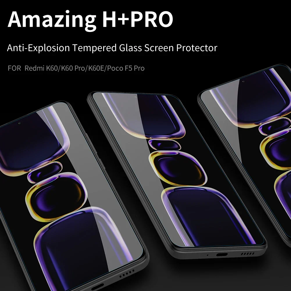 NILLKIN for Redmi K60/K60 Pro/K60E/K60 Ultra for Xiaomi 13T/13T Pro/Poco F5 Pro H+PRO Explosion tempered glass protective film