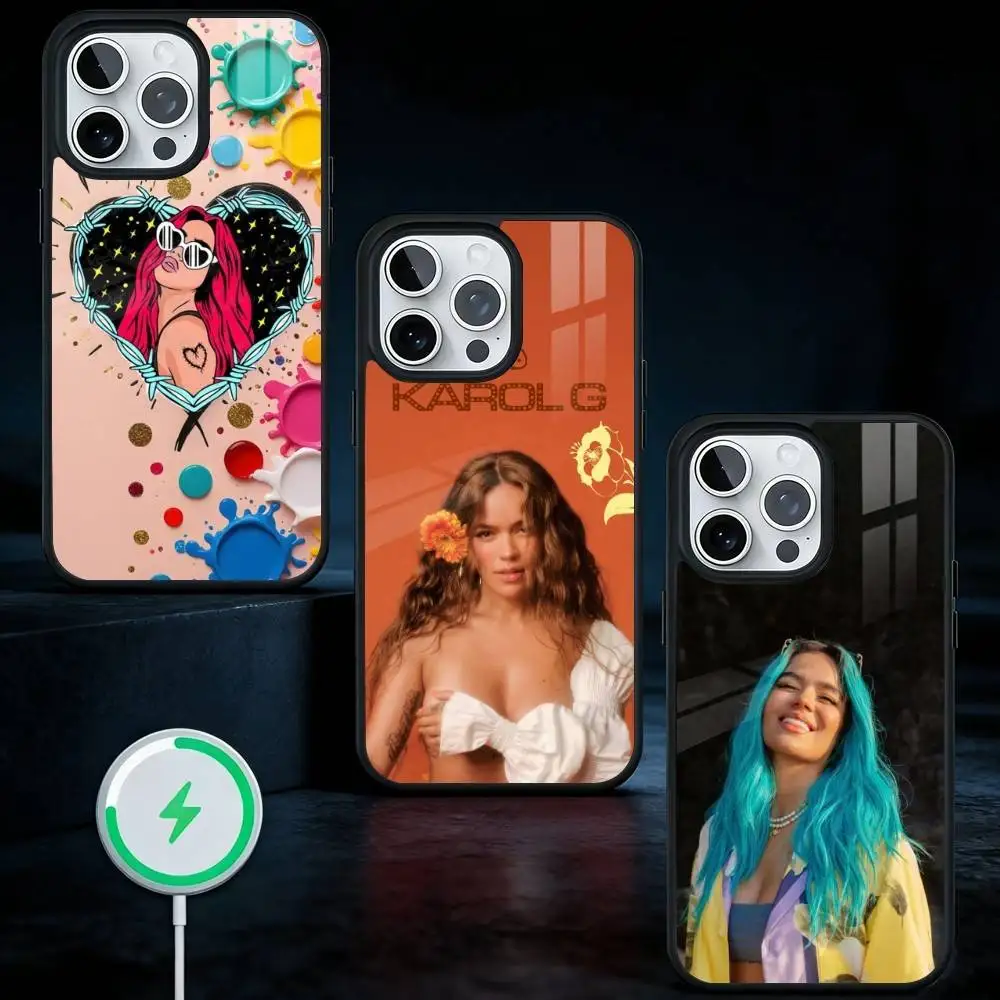 

K-Karol G Amargura Phone Case For iPhone17,16,15,14,13 Plus,Pro Max Magnetic For Magsafe Wireless Charging