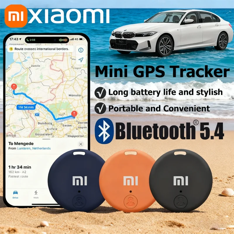 Xiaomi Mini traceur GPS Bluetooth 5.4 Anti-perte mini appareil animal de compagnie enfants sac portefeuille suivi pour IOS Android localisateur intelligent