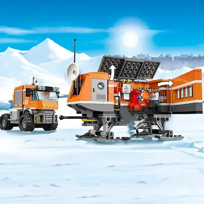 Suitable for city police series multifunctional mobile fire command vehicle boys assembling children's toys Christmas gifts