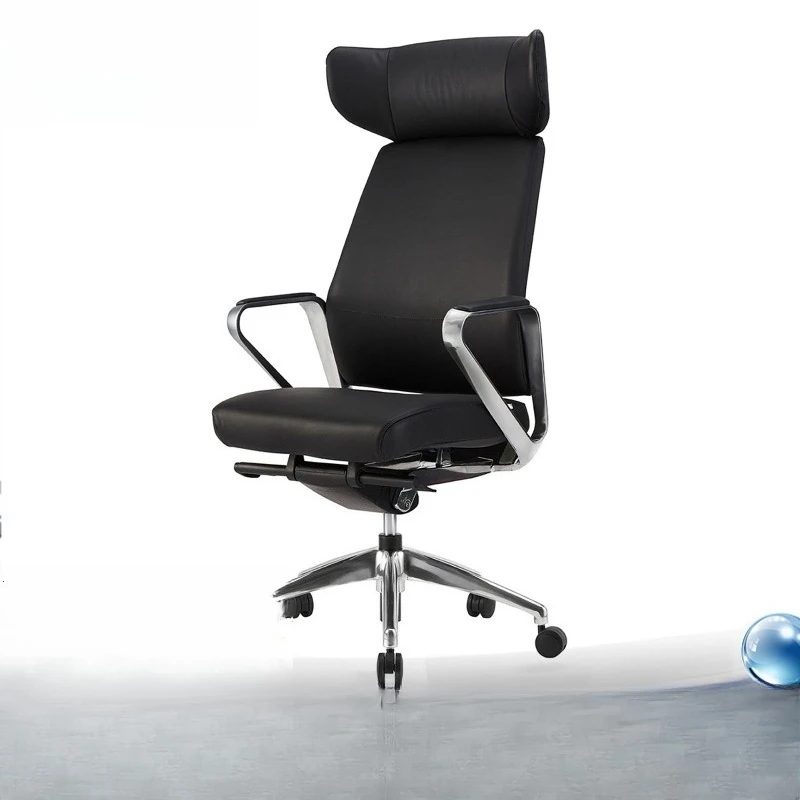 Boss office chair Korean ergonomic leather backrest rotating business study supervisor president office class chair