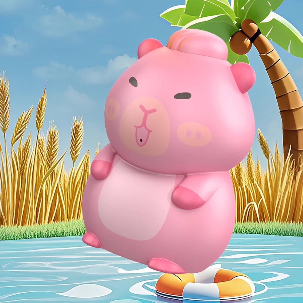 

3pcs/set Cartoon Capybara Water Spray Toy Press Type Long Range Capybara Bath Toy Portable Small Capybara Water Fighting Toys