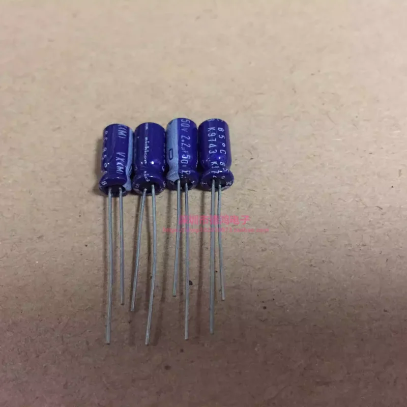 10-100PCS 50V 2.2UF 5X11 Nippon Chemi-Con VX Series Blue Sleeve Audio Electrolytic Capacitor 2.2UF 50V Original