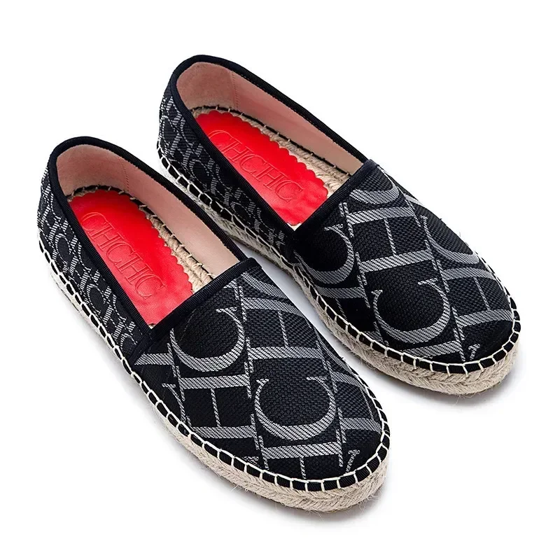 CH Luxury Brand Casual Flat Shoes for Autumn and Winter 2025 New Item With Letter Side Design Women's Fisherman Shoes