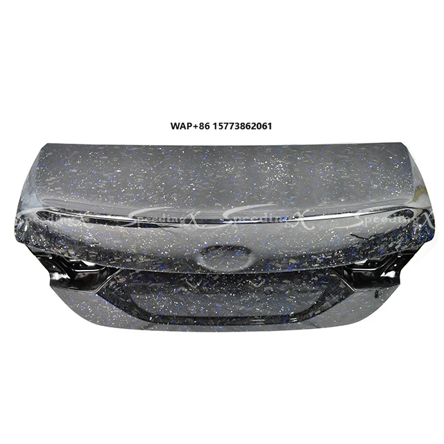 BLUE FORGED CARBON WITH SILVER FLAKES REAR TRUNK BOOT LID for 2018 -2021 CAMRY