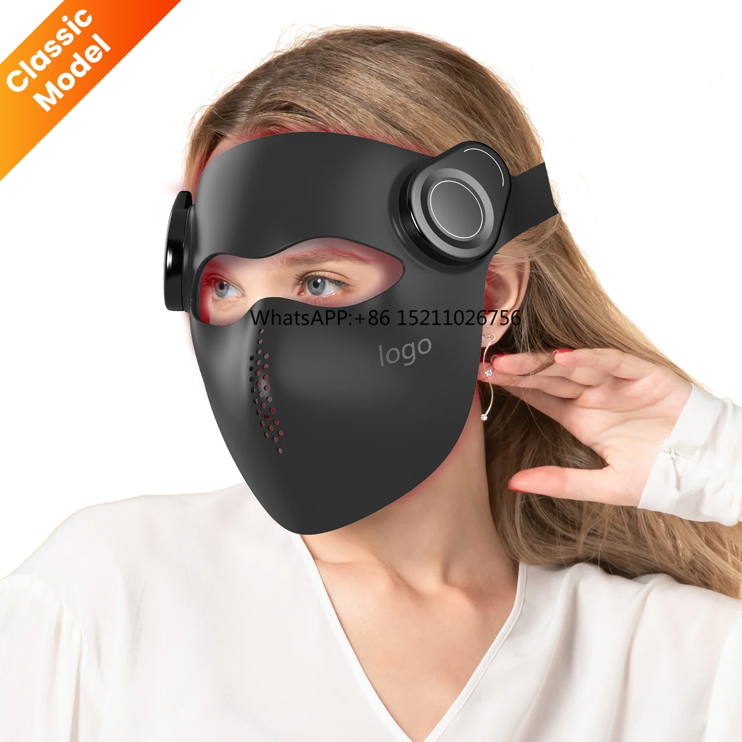 236 LEDs VCSEL  Face Mask 665nm 460nm 850nm 1064nm Infrared Light Therapy Food Grade Silicone - Tightening Machine