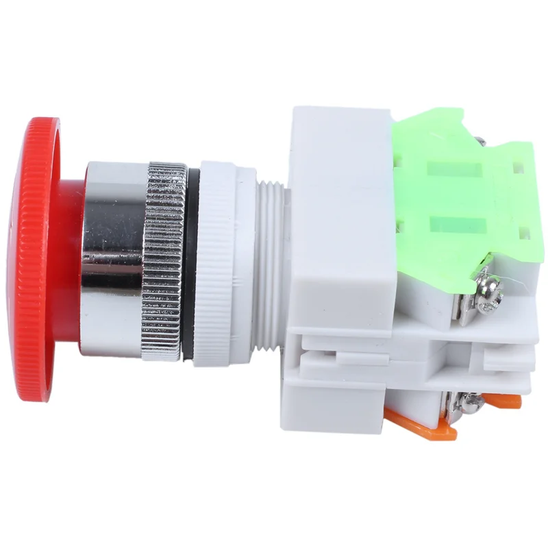A14M 3X Red Mushroom Cap 1NO 1NC Emergency Stop Push Button Switch AC 660V 10A