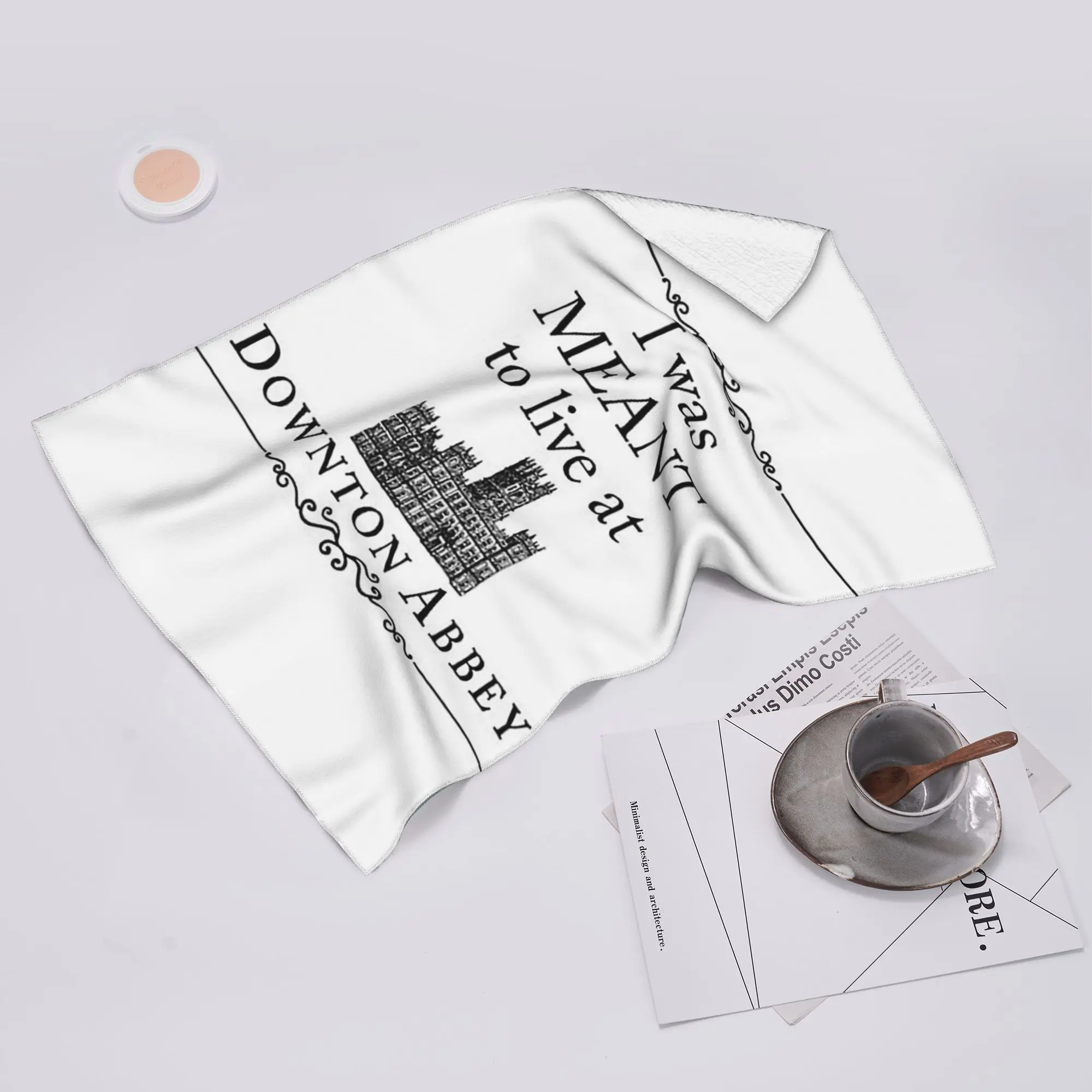 Custom I was Meant to live at Downton Abbey Soft Face Towel Quick Dry Pool Bath Cotton Towels Absorbent Quick