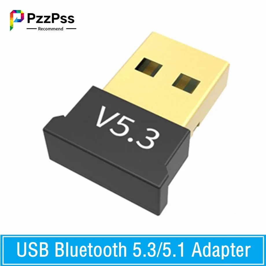 Bluetooth 5.3 Audio Bluetooth Dongle Wireless USB Adapter USB Bluetooth 5.1 Adapter Transmitter Receiver For Computer PC Laptop