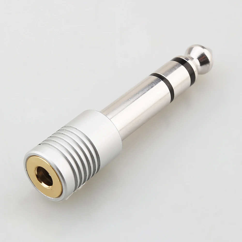 High Quality 3.5mm Audio Jack Converter Jack Speaker Connector 6.35mm Male to 3.5mm Female Audio Connector for Speaker