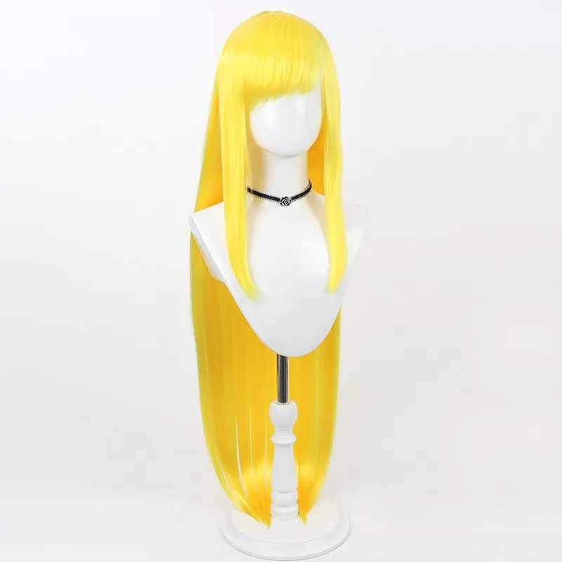 Mashle: شعر مستعار كوسبلاي Magic and Musles Meriadel ذهبي طويل هدية الهالوين