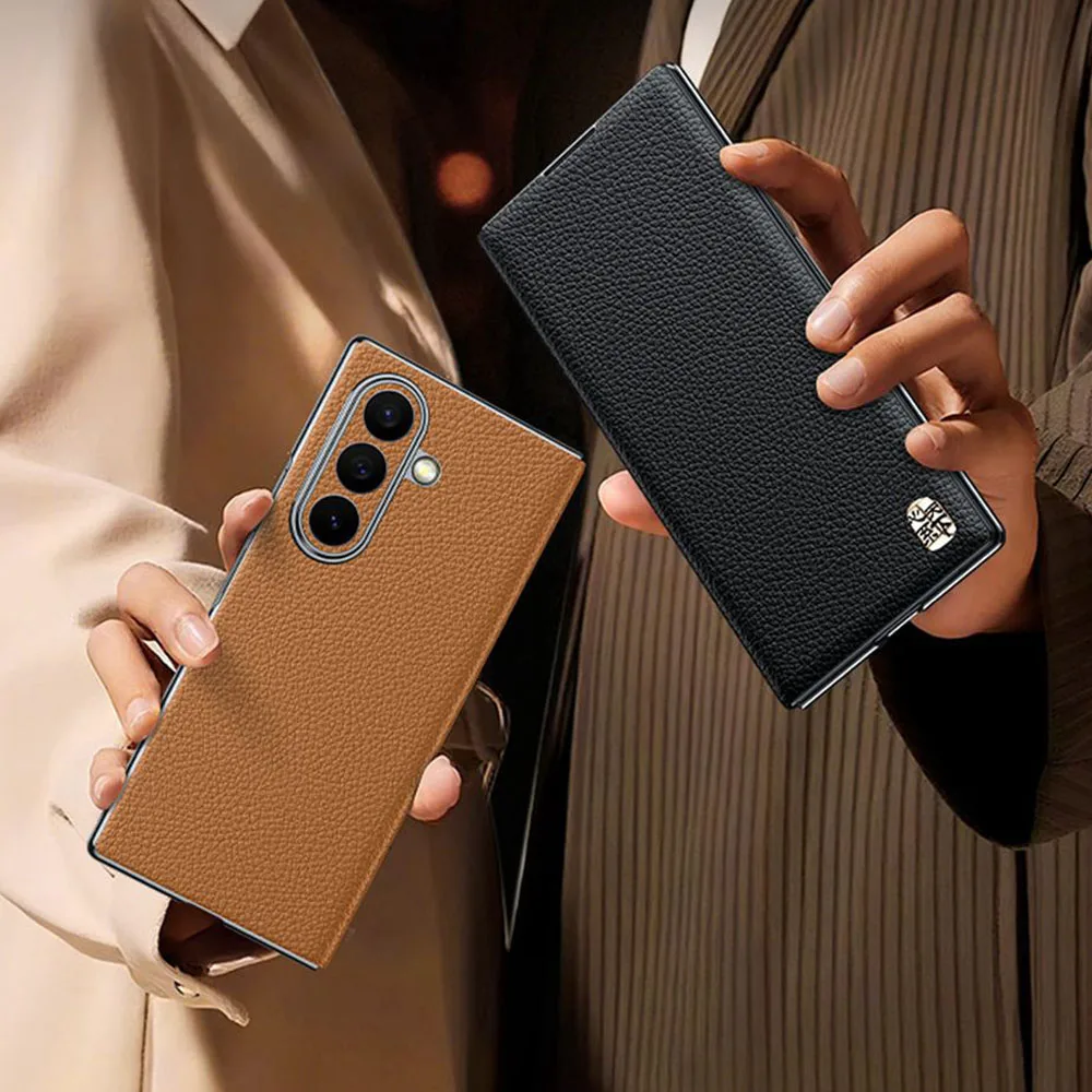 Oryginalne skórzane etui do Samsung Galaxy Z Fold 5 6 7 8 Ultra, magnetyczne etui z klapką do Samsung Z Fold5 Fold6 Fold7. — zdjęcie produktu 6