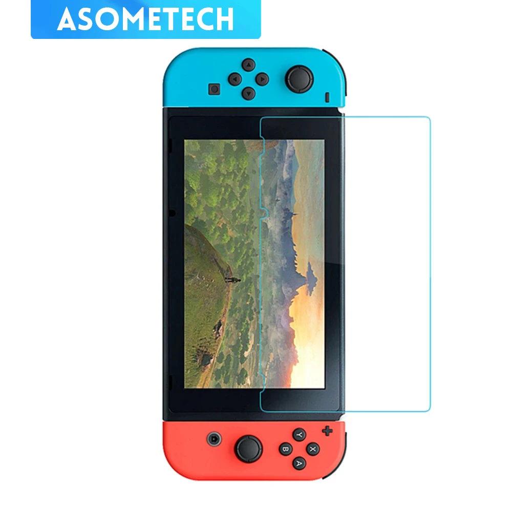 Filme de vidro temperado para Nintendo Switch Console, protetor de tela, acessórios Nintendo Switch, NS NX, 9H, 0,3 milímetros