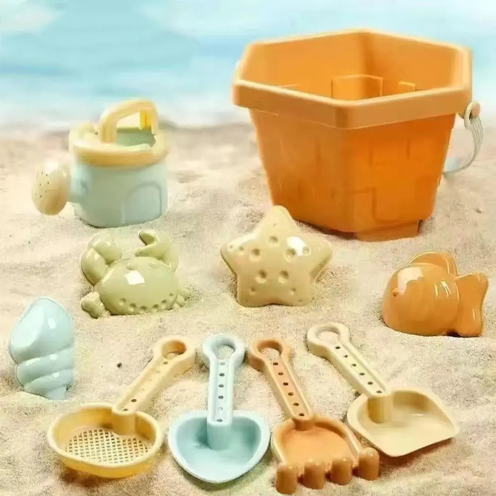Pelle drôle jouets de plage en plein air ensemble léger Durable plage sable jouer jouets dessin animé Portable plage seau jouets sable plage jeu