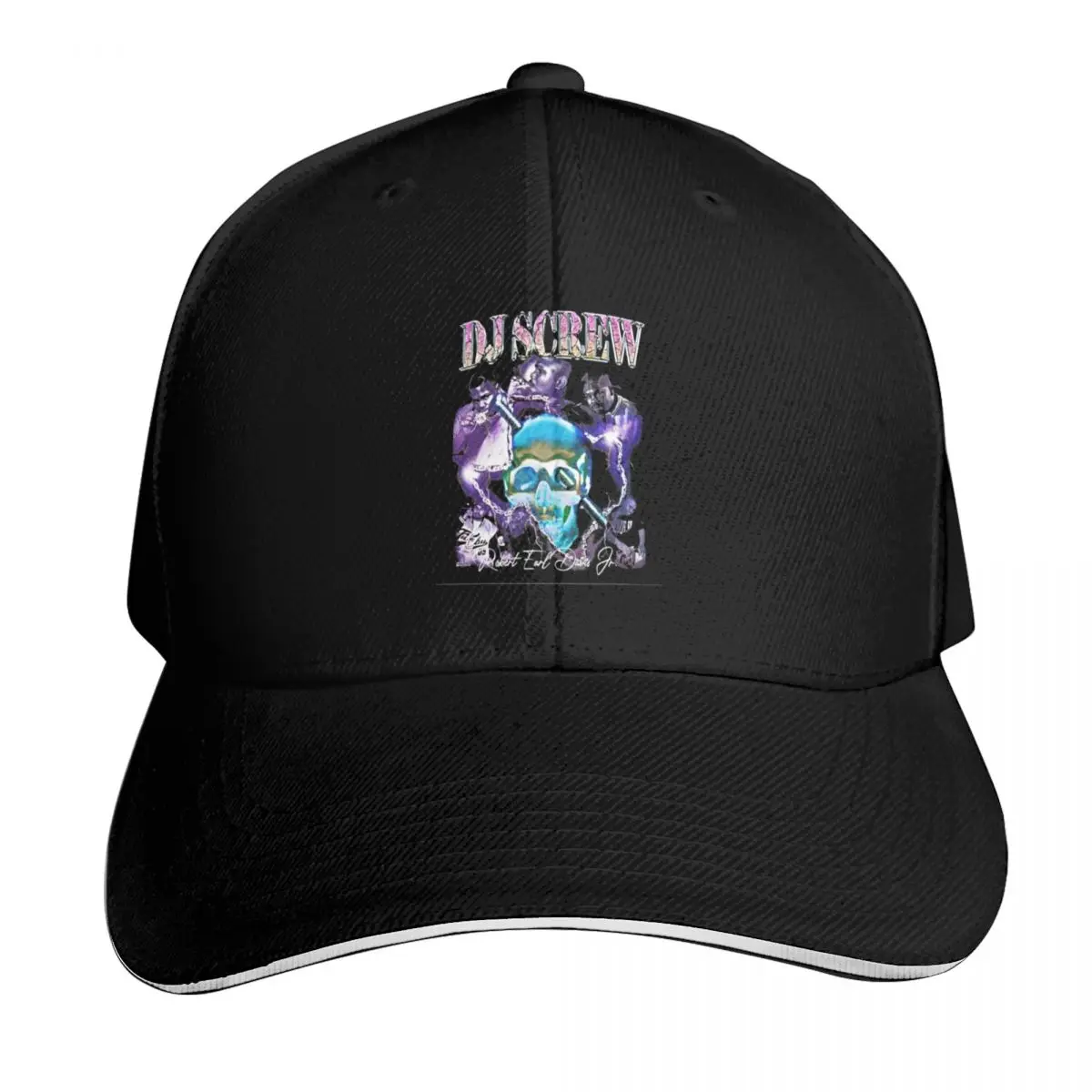 Dj Screw Baseball Cap Curved Brim Classic Fit Low Profile Unstructured Unisex for Men Women