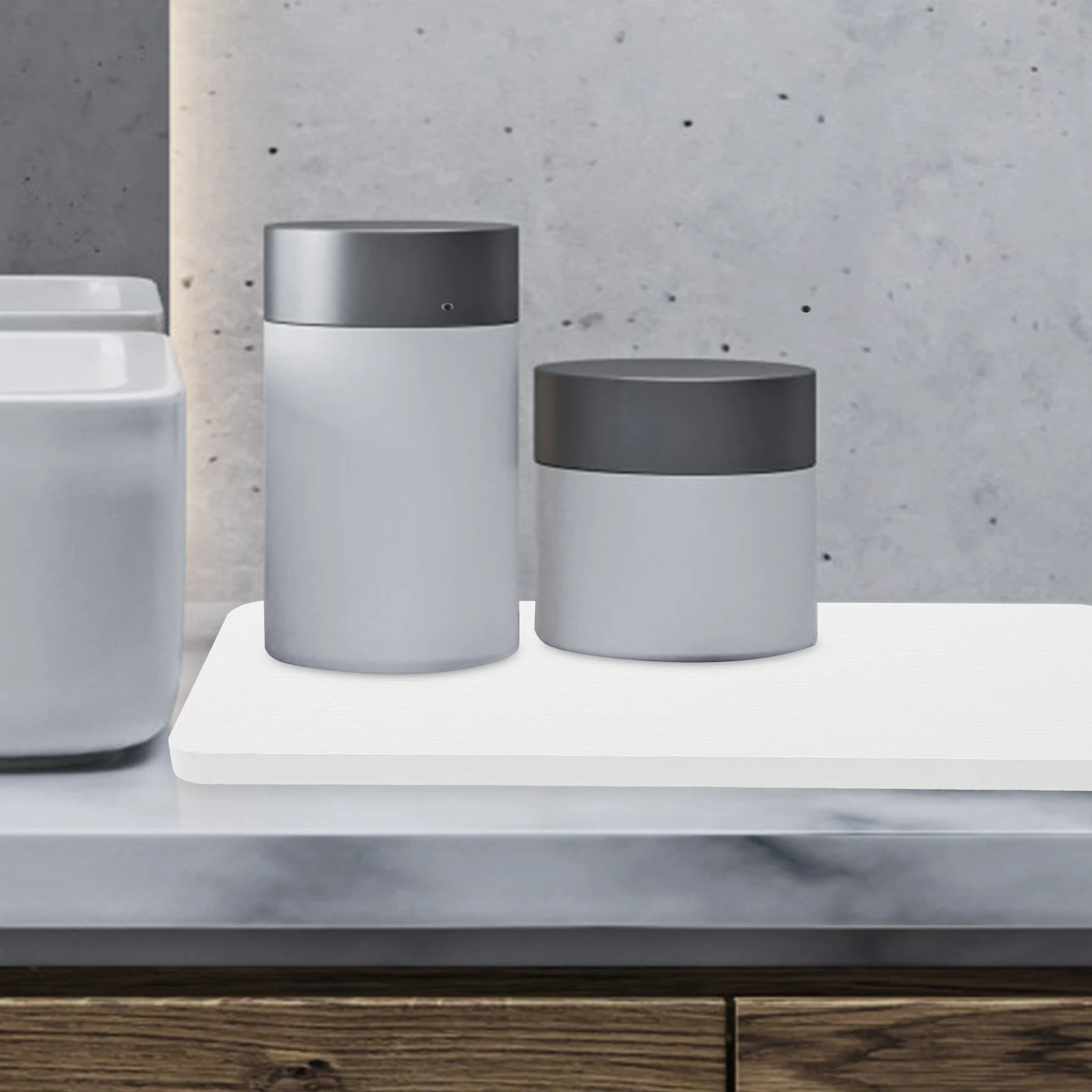 

4pcs Diatom Mud Absorbent Pad Tooth Cup Water Stone Plant Fiber Countertop Mats Bathroom Kitchen Shower Room Soap Tray Holder