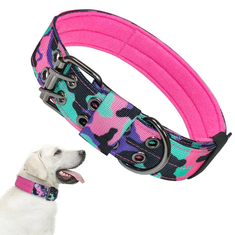 

Adjustable Dog Collar Classic Reflective Training Military Dog Collar Nylon Heavy Duty Tactical Dog Collar German Shepherd